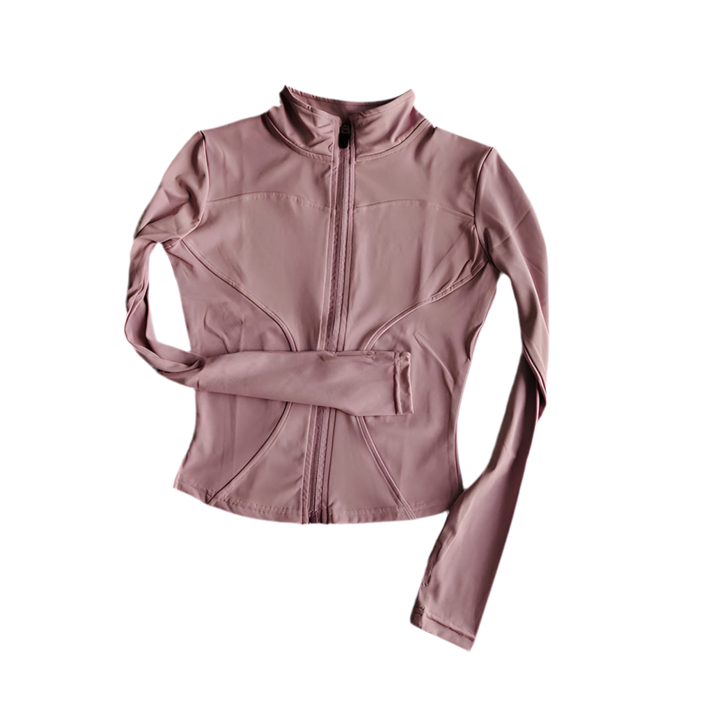 Veste à zip de sport pour femme sans capuche