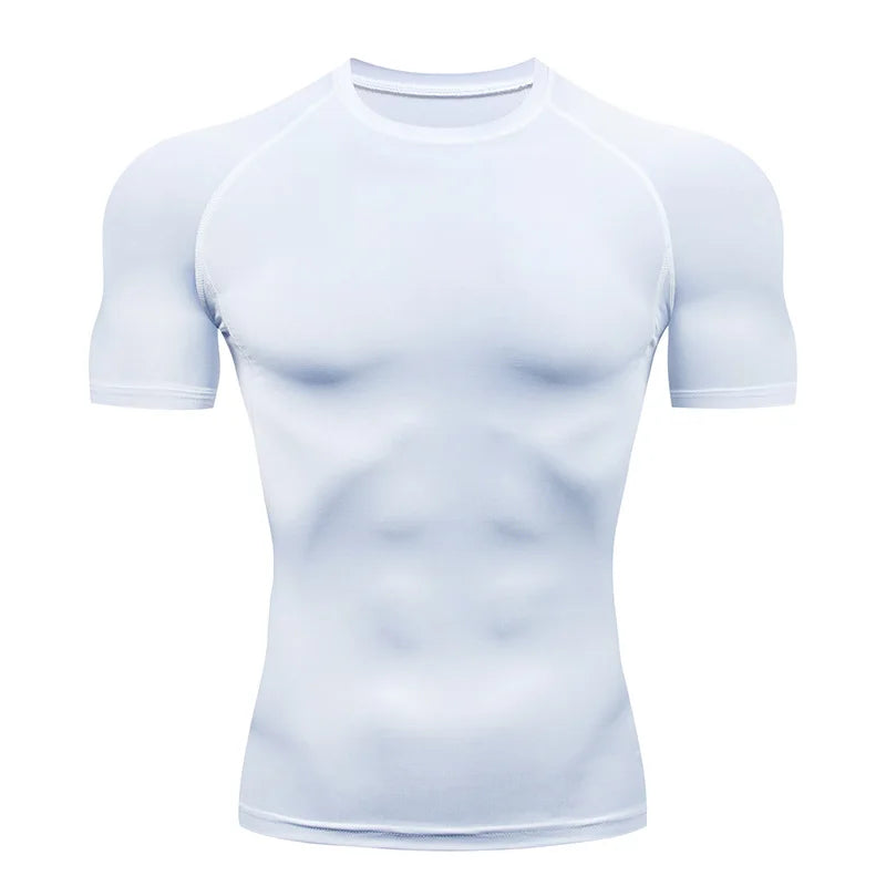 T-shirt à manche courte de compression pour sport