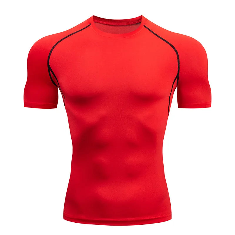 T-shirt à manche courte de compression pour sport