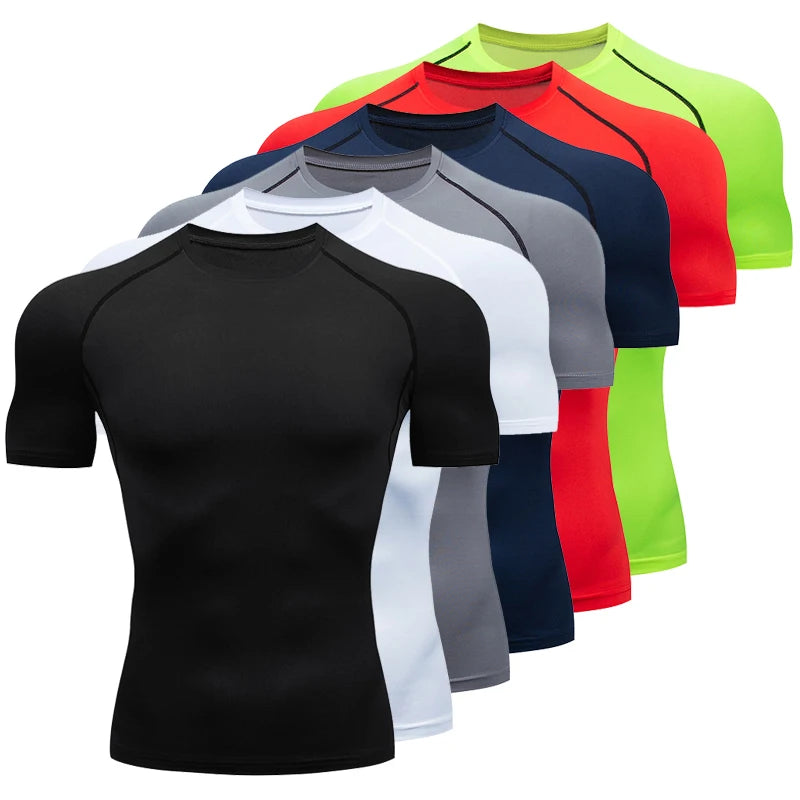 T-shirt à manche courte de compression pour sport