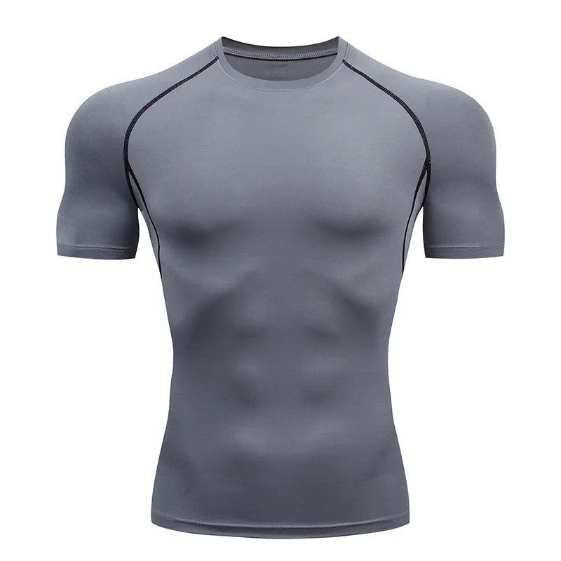 T-shirt à manche courte de compression pour sport