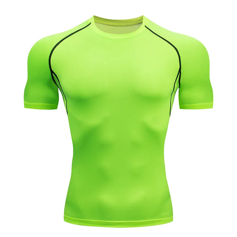 T-shirt à manche courte de compression pour sport