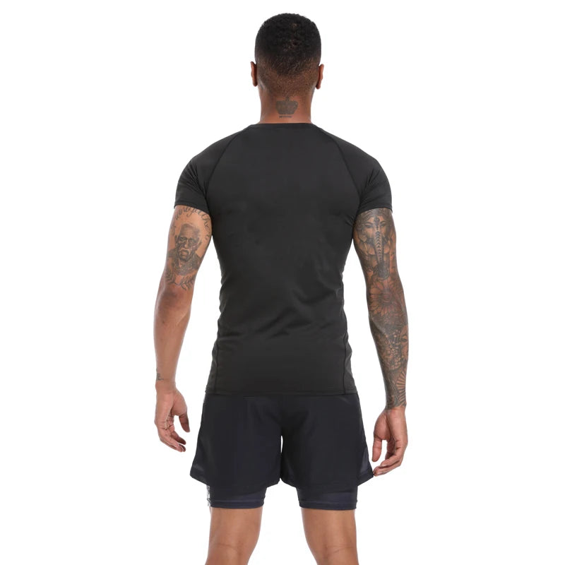 T-shirt à manche courte de compression pour sport