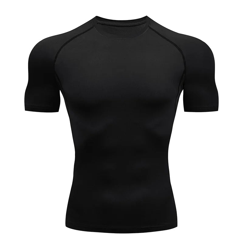 T-shirt à manche courte de compression pour sport